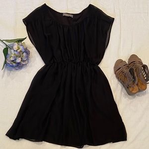 Finn & Clover Black Cap Sleeve Dress